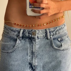 Corazón Roto Necklace/Belt Red