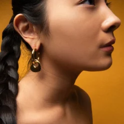 Tell My Heart Earrings Gold -Fashion Clothing Store 25