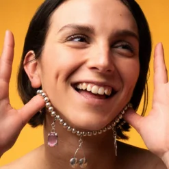 Pink Diamond Charm Silver -Fashion Clothing Store 45 aa15ae94 2055 41a4 93a7 ecc6f8e0b89c