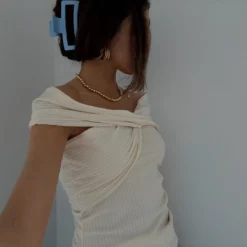 Alma Cream Top -Fashion Clothing Store 526E330C E4EB 474C BF22 1ECB1D626EA4