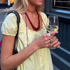 Make A Deal Necklace Garnet -Fashion Clothing Store 8D9A23FD EEAB 4305 8733 83C327B2F794