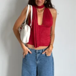 Isabela Red Top 11 Isabela Red Top -Fashion Clothing Store B022C8EB 34B5 446D 87ED B2505E4DF09E