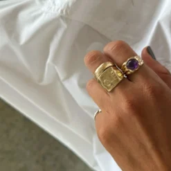 Un Taconeo Gold Ring -Fashion Clothing Store CocoCrushPurpleRing 2 79fb431a 565b 4e1b 8391 fe2c801fb6e5