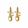 Crocodile Gold Earrings -Fashion Clothing Store CrocodileGoldEarrings