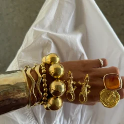 Crocodile Gold Earrings -Fashion Clothing Store CrocodileGoldEarrings 3