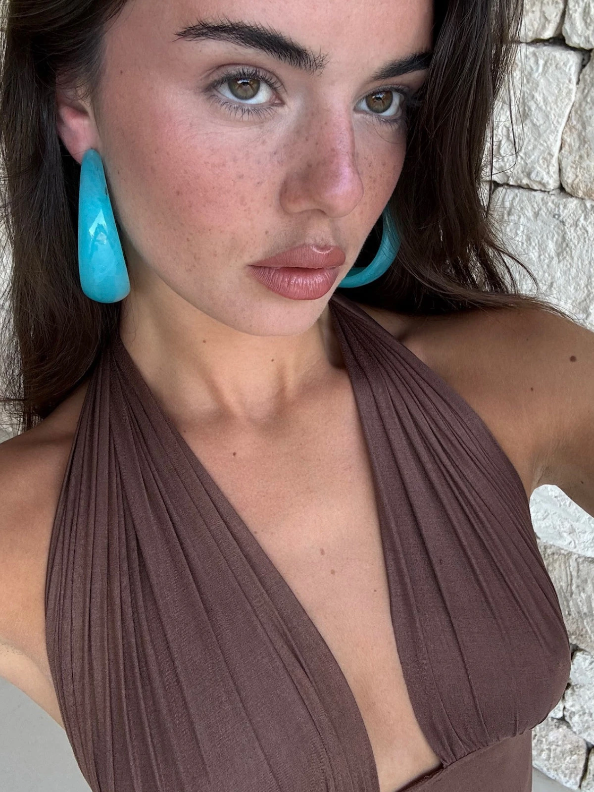 Macarena Hoops Turquoise 4 Macarena Hoops Turquoise - Image 2