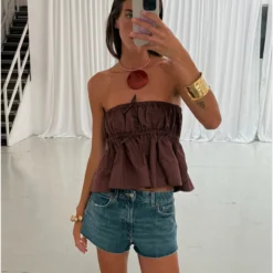 Camila Café Top/Skirt