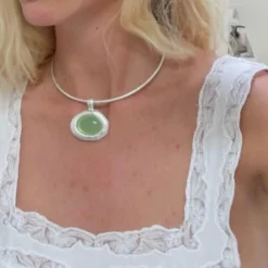 Alba Green Necklace