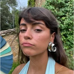 Silver Wave Earrings -Fashion Clothing Store Frame 5 3af4ba26 ba95 4be1 8a94 c2ccc943d8de