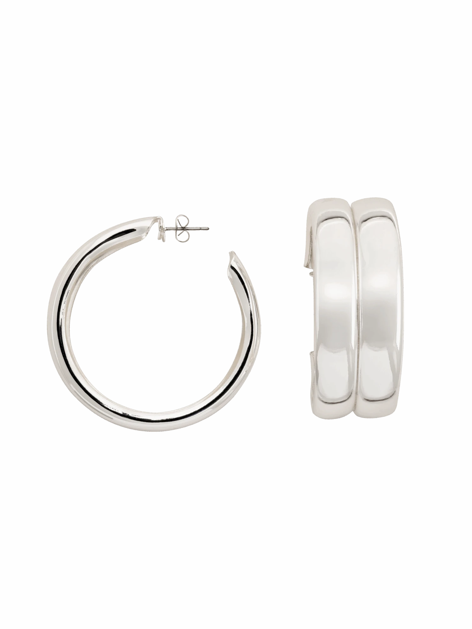 Mónica Silver Hoops 4 Mónica Silver Hoops - Image 2