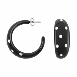 Mari Carmen Black Hoops -Fashion Clothing Store Frame17 scaled