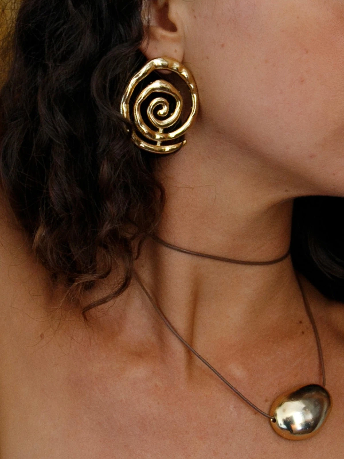 Golden Twirl Earrings 6 Golden Twirl Earrings - Image 4