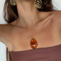 Golden Twirl Earrings 11 Golden Twirl Earrings -Fashion Clothing Store GoldenTwirlEarrings 2