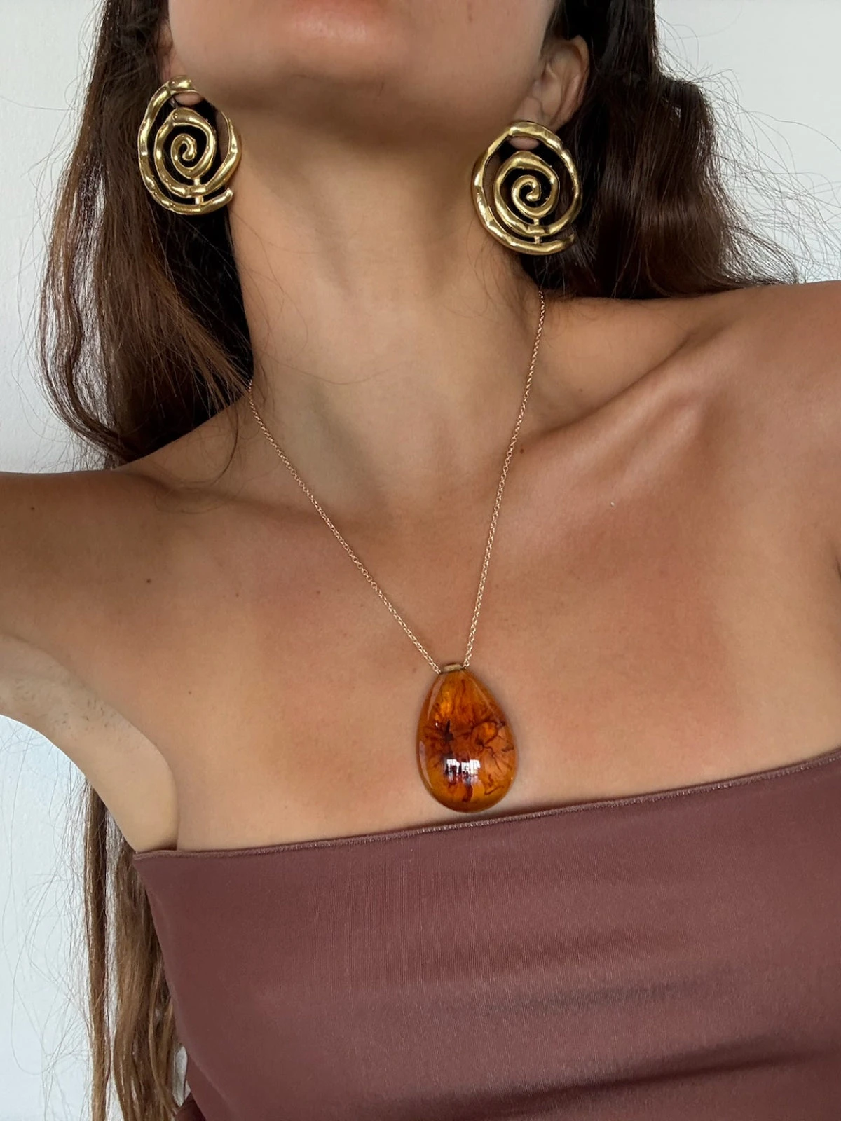 Golden Twirl Earrings 7 Golden Twirl Earrings - Image 5