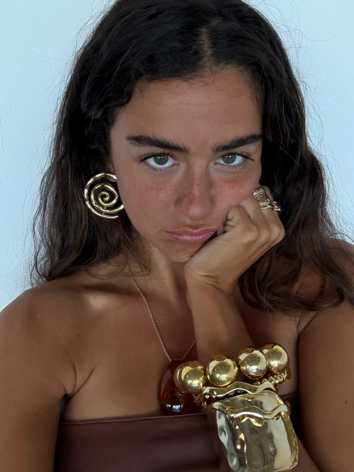 Golden Twirl Earrings 3 Golden Twirl Earrings