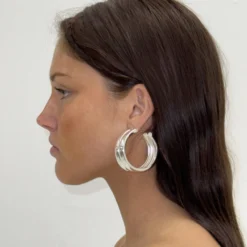 Mónica Silver Hoops 12 Mónica Silver Hoops -Fashion Clothing Store IMG 0406 scaled