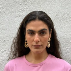 Aria Gold Earrings -Fashion Clothing Store IMG 1693 d97f5c1d 15e1 47a4 8257 6d49e6f13eb7