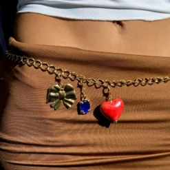 Bow Charm Gold -Fashion Clothing Store IMG 2818