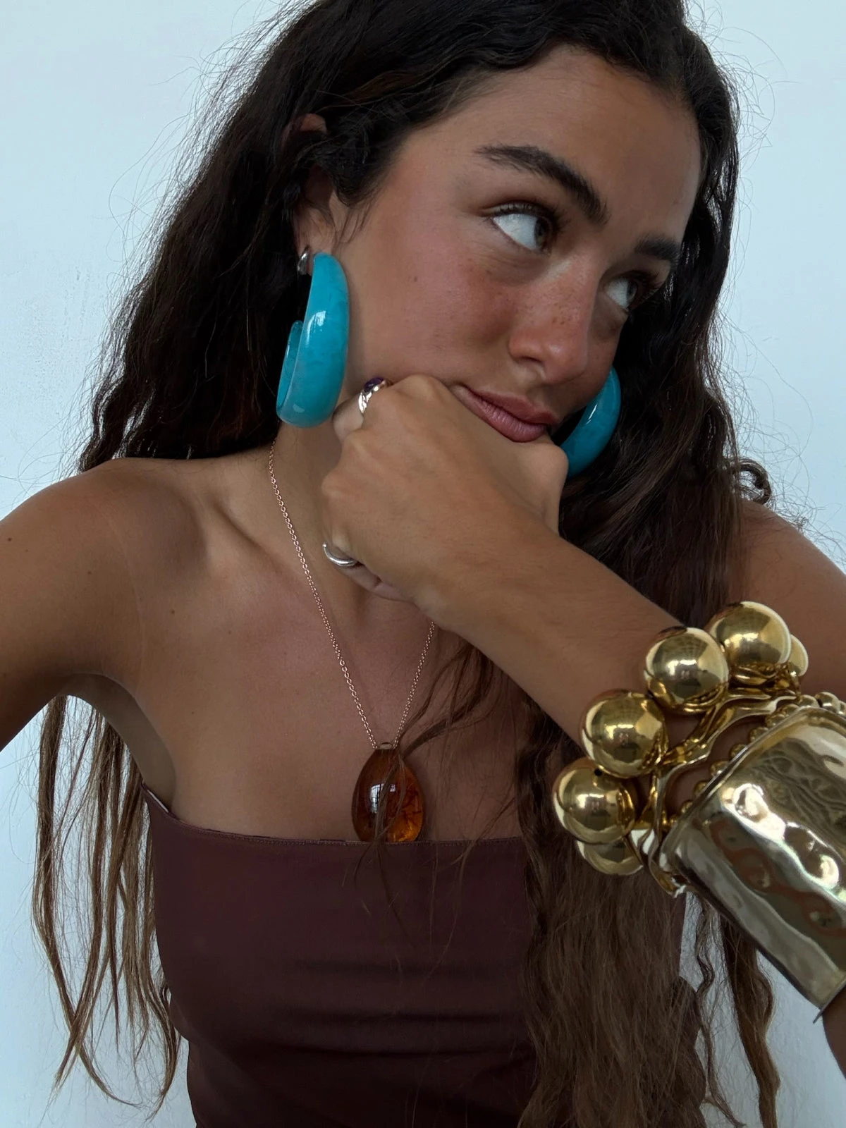 Macarena Hoops Turquoise 3 Macarena Hoops Turquoise