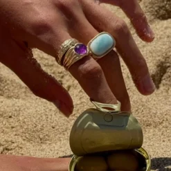 Mango Mambo Turquoise Ring -Fashion Clothing Store MangoMamboTurquoiseRing 3