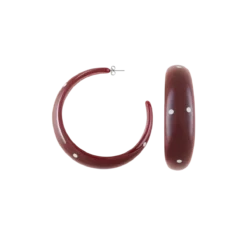 Mari Carmen Garnet Big Hoops -Fashion Clothing Store MariCarmenGarnetBigHoops