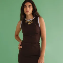 Tennis Club Dress Brown -Fashion Clothing Store Screenshot2024 02 09at10.28.02