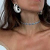 Silver Wave Earrings -Fashion Clothing Store SilverWaveEarrings 4